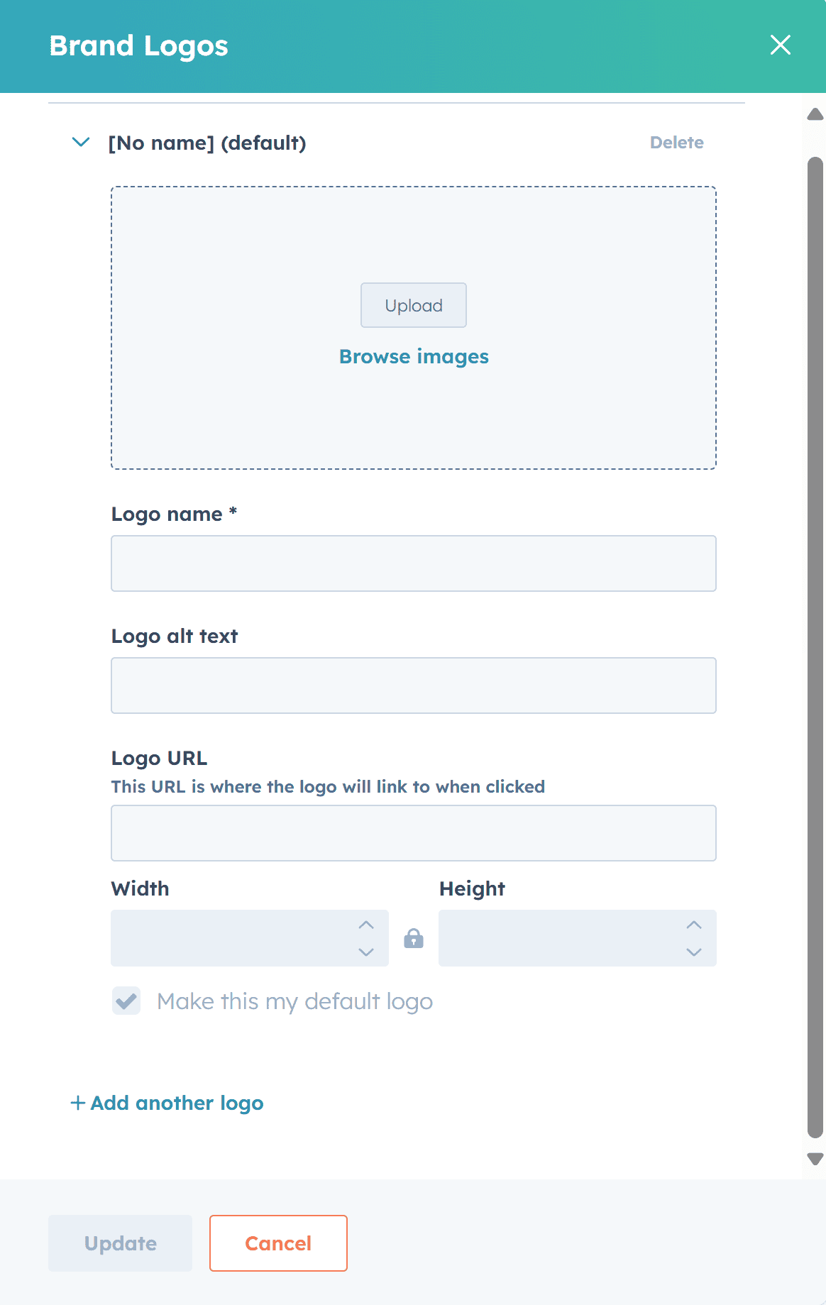 Upload or Browse Logo