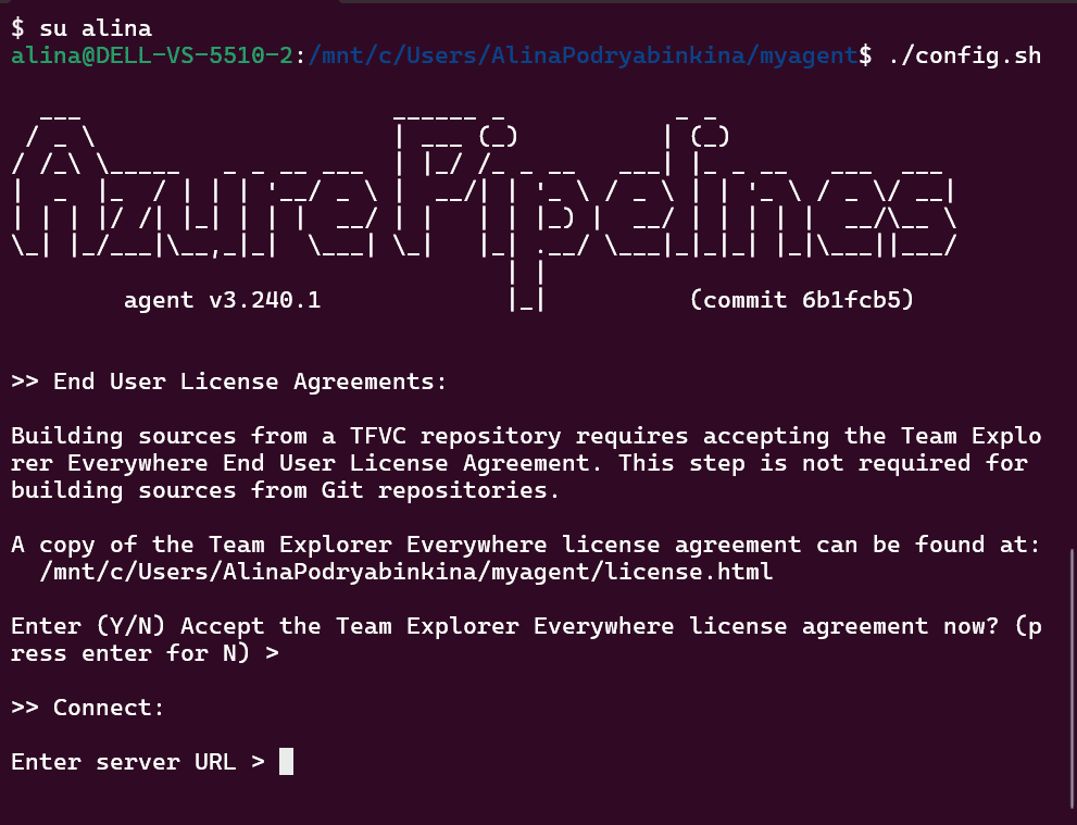 Self-Hosted build Agent for Azure Pipelines