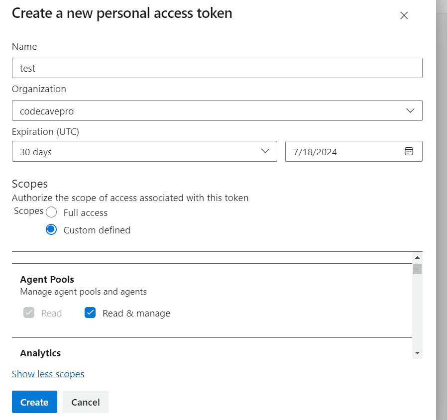 Self-Hosted build Agent for Azure Pipelines