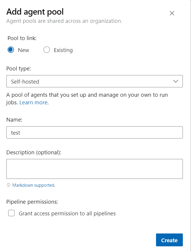 Self-Hosted build Agent for Azure Pipelines