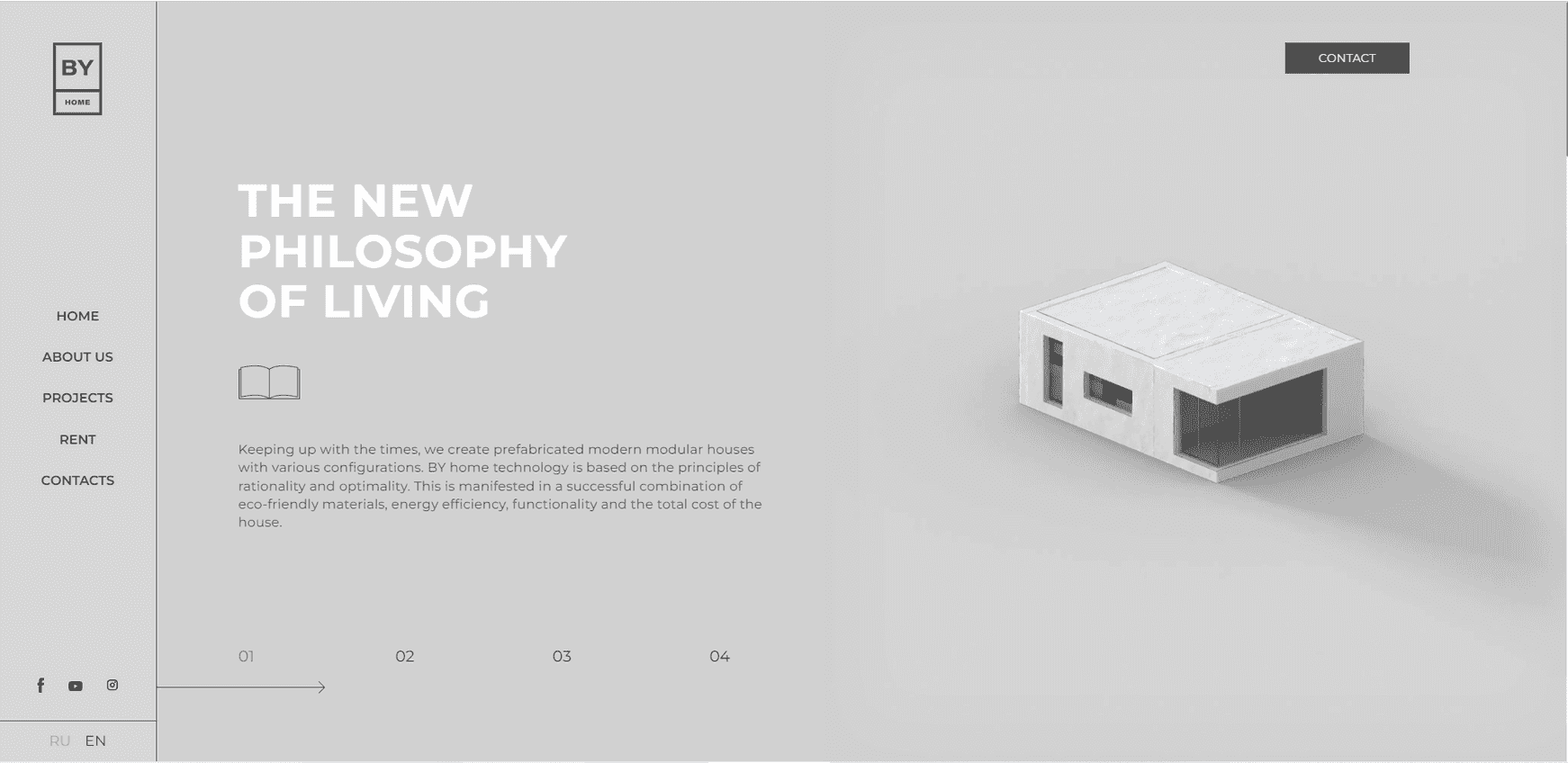 Sito web per uno studio di architettura screenshot 1